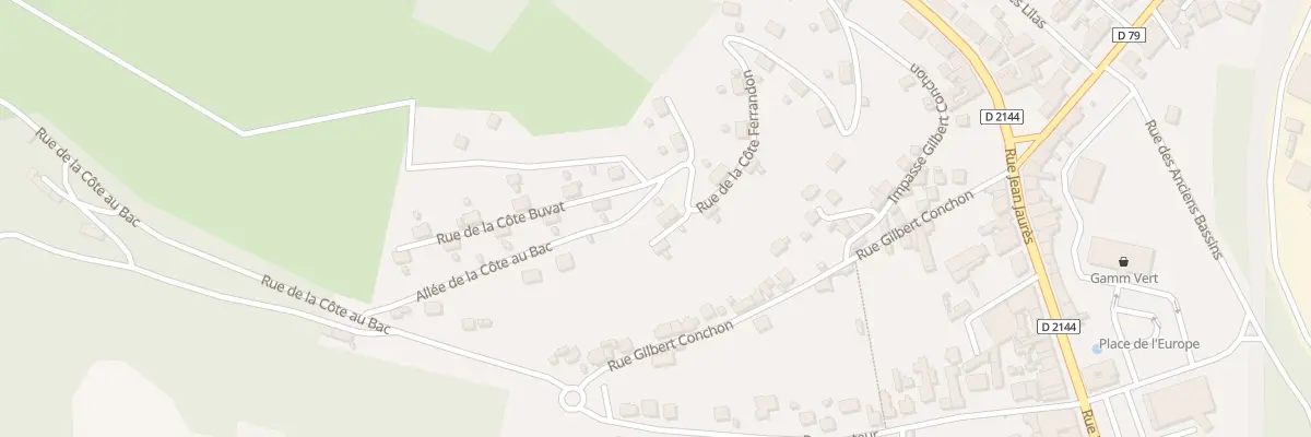 Plan du 41 Rue de la Côte Ferrandon à Saint-Éloy-les-Mines