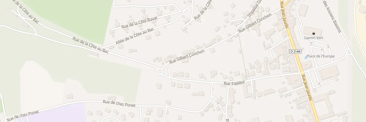 Plan du 33 Rue Gilbert Conchon à Saint-Éloy-les-Mines