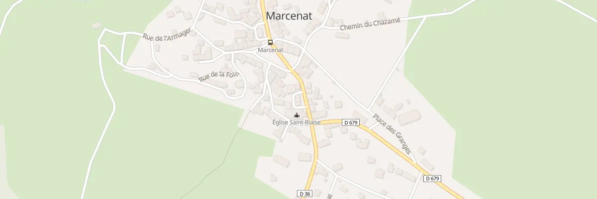 Plan du 11 Pl du Bailly à Marcenat