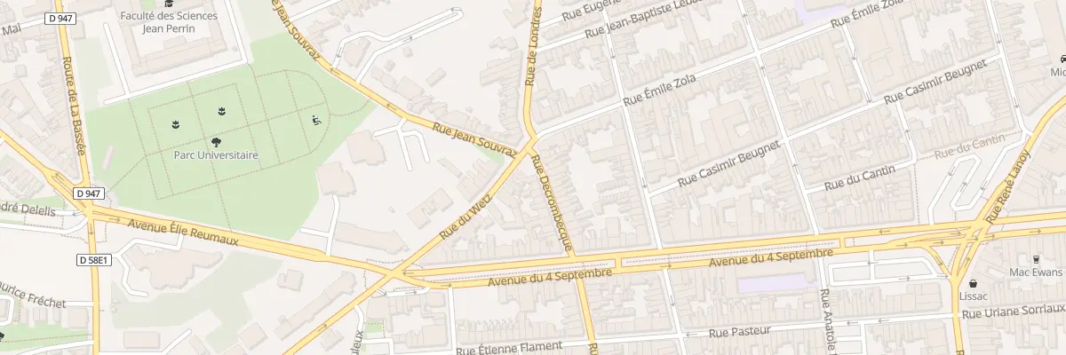 Plan du 93 Rue Decrombecque à Lens