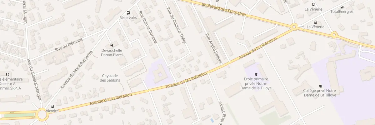 Plan du 18 Rue du Docteur Théry à Compiègne