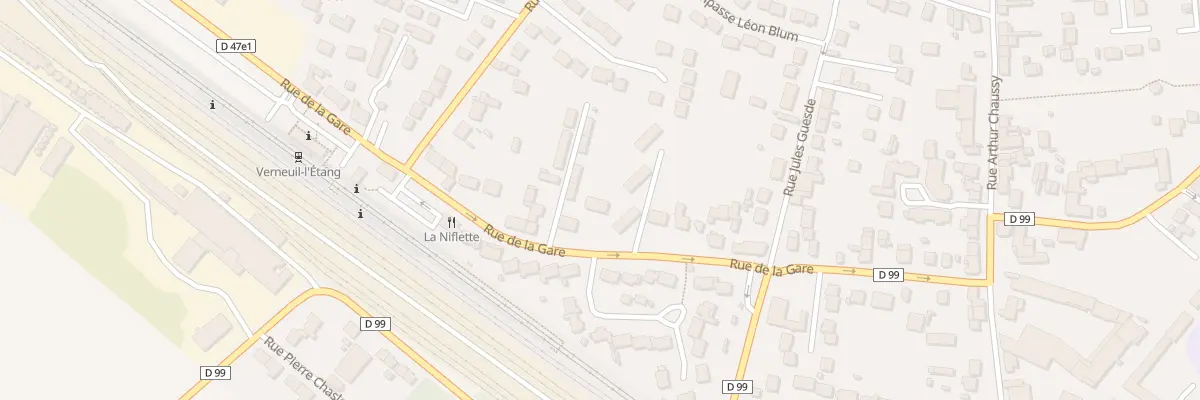 Plan du 30 Rue de la Gare à Verneuil-l’Étang