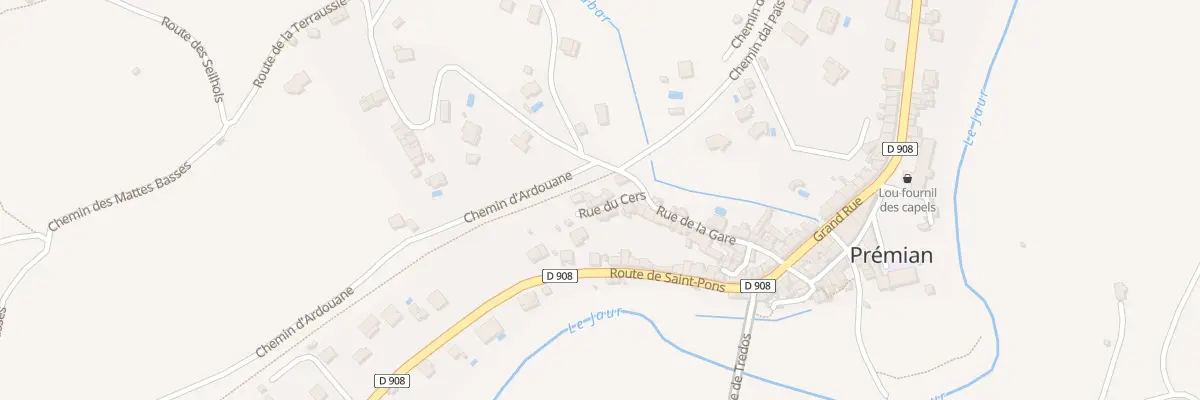 Plan du 5252 Le Village à Prémian