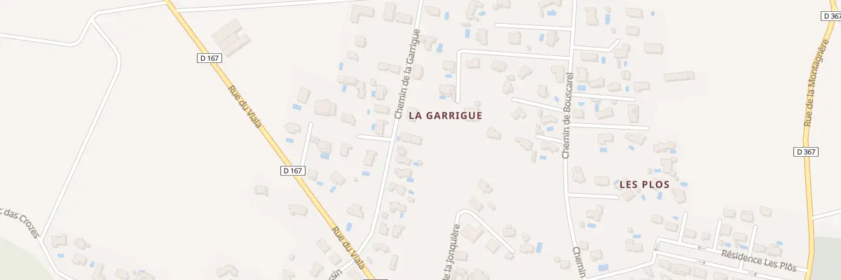 Plan du 12B Che de la Garrigue à Paraza