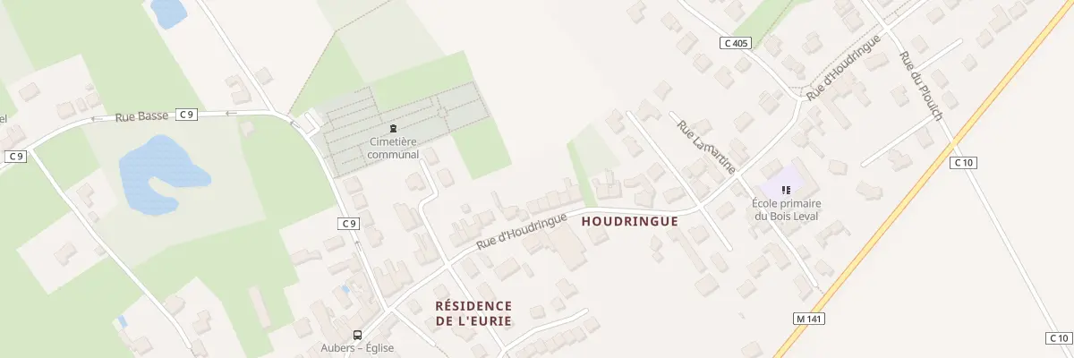 Plan du 25 Rue d’Houdringue à Aubers