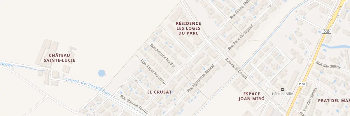 Plan du 6 Rue Aristide Maillol à Canohès