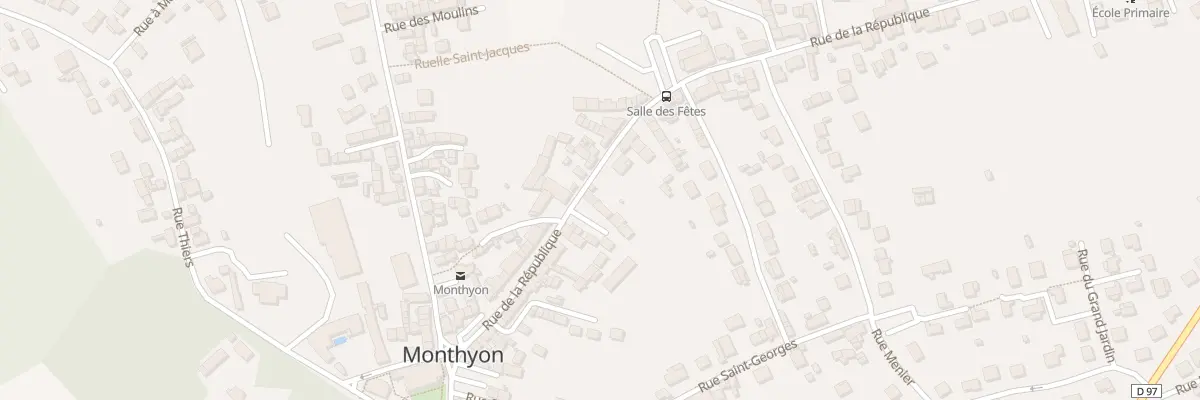 Plan du 38 Rue de la République à Monthyon