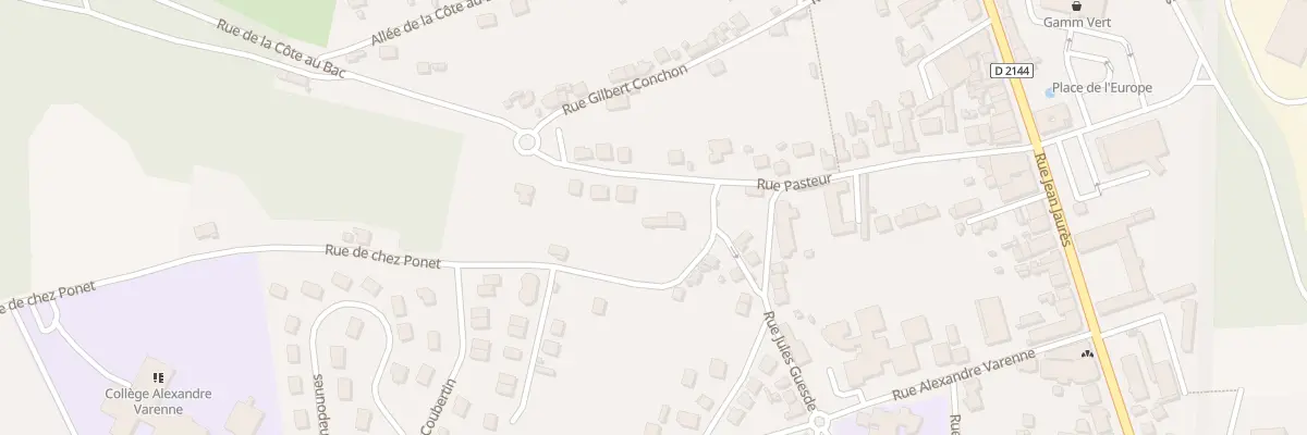 Plan du 21 Rue Pasteur à Saint-Éloy-les-Mines