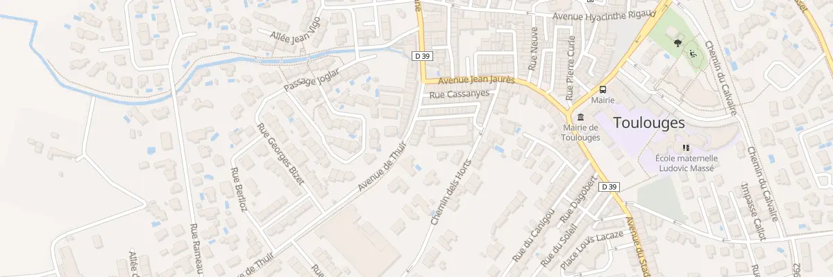 Plan du 13 Av de Thuir à Toulouges