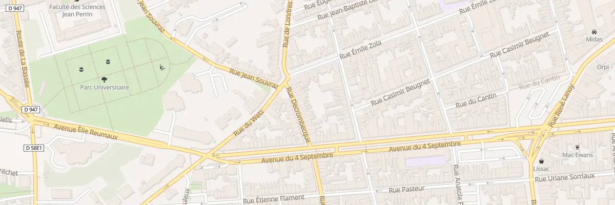 Plan du 86 Rue Decrombecque à Lens