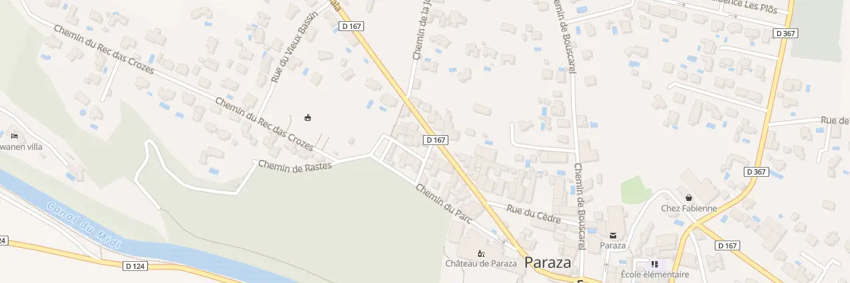 Plan du 7 Rue de la Mariette à Paraza