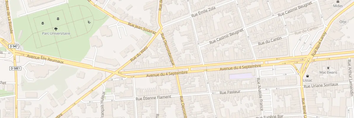 Plan du 70 Rue Decrombecque à Lens