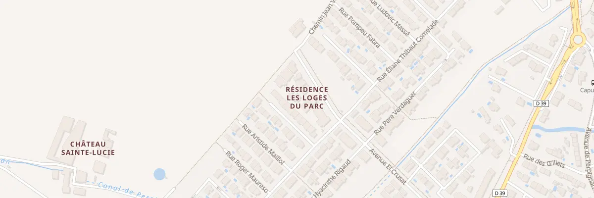 Plan du 10 Av El Crusat à Canohès