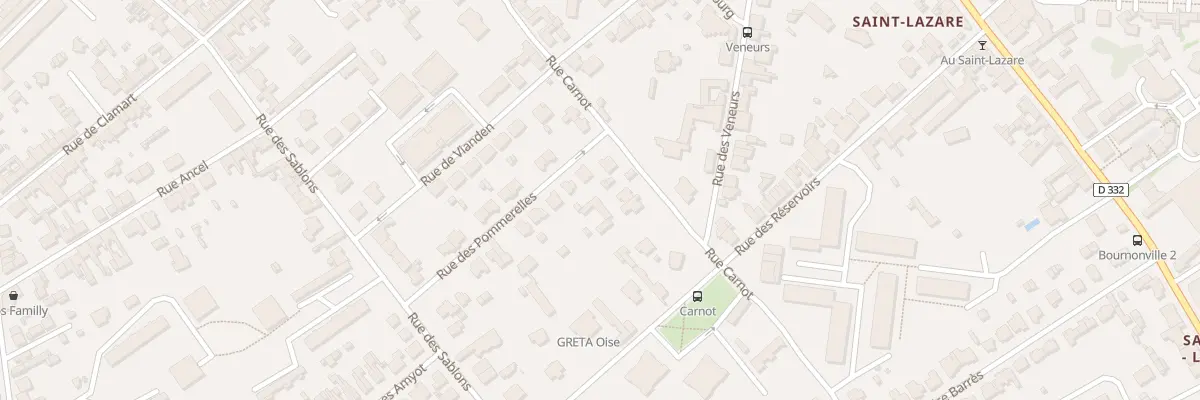 Plan du 86 Rue Carnot à Compiègne