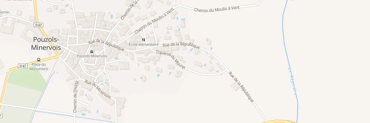 Plan du 13 Tra du Mourel à Pouzols-Minervois