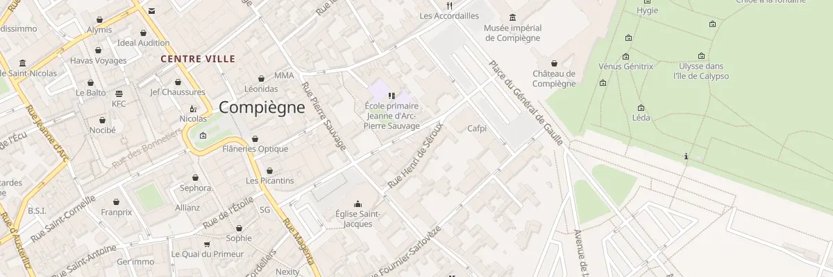 Plan du 3 Rue du Dahomey à Compiègne
