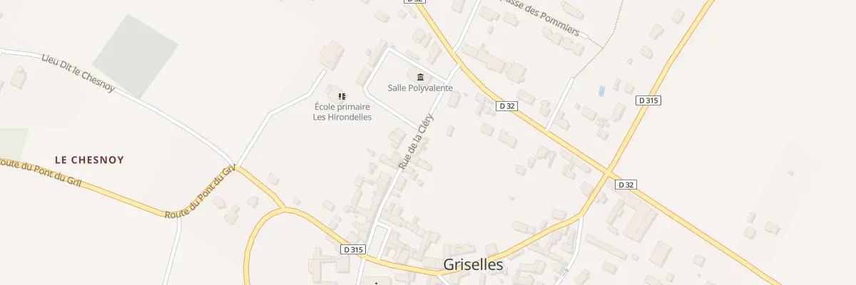 Plan du 8 Rue de la Cléry à Griselles