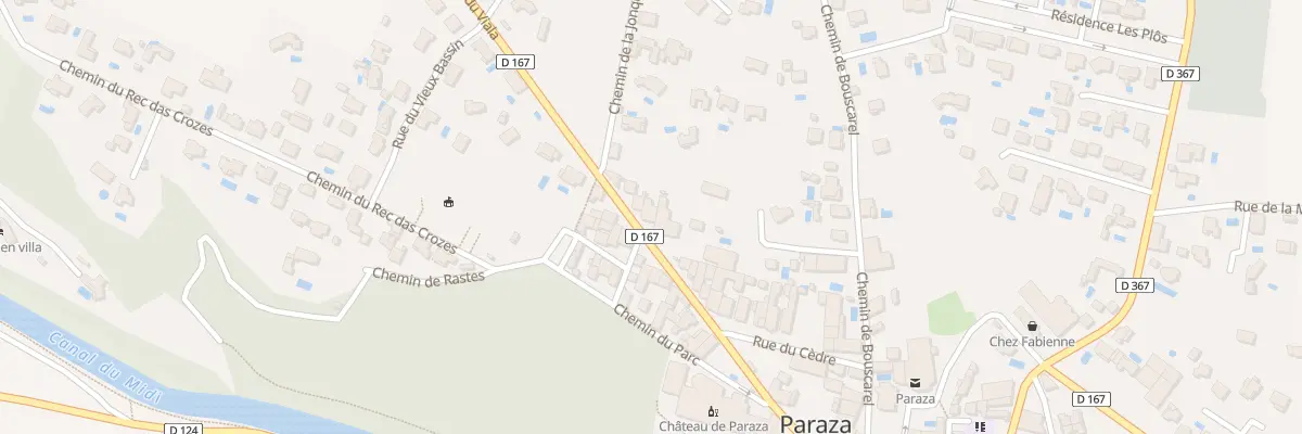 Plan du 16 Rue du Viala à Paraza