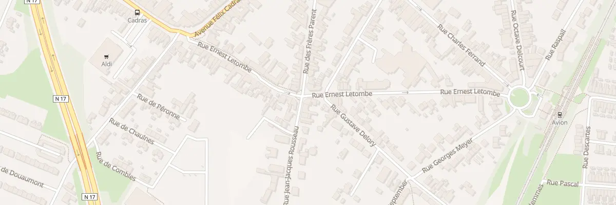 Plan du 54 Rue Ernest Letombe à Avion