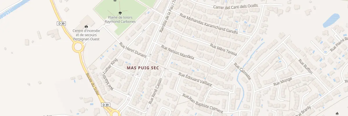 Plan du 2 Rue Nelson Mandela à Toulouges