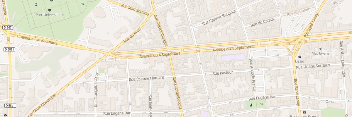 Plan du 64 Rue Decrombecque à Lens