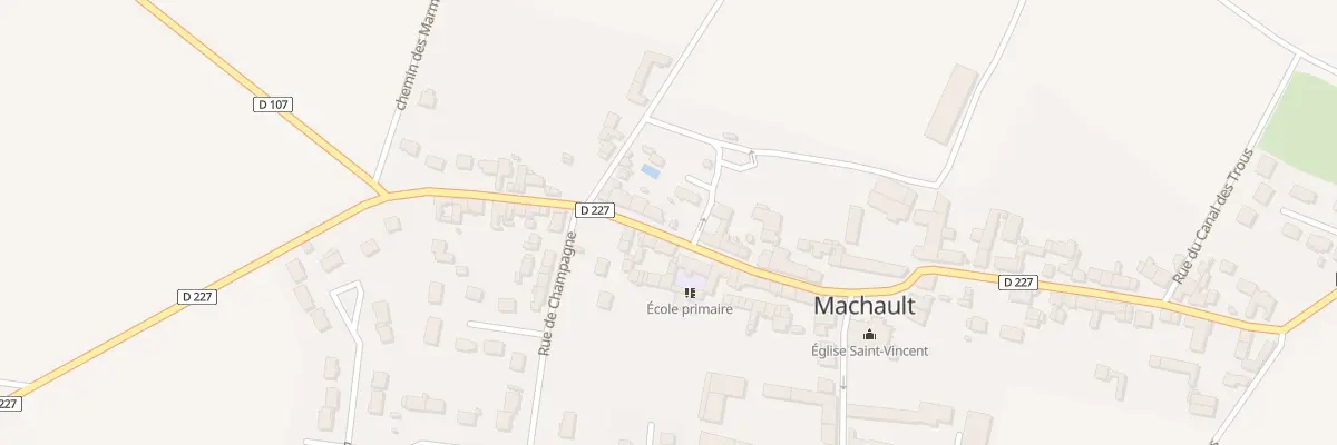 Plan du 23 Rue des Trois Maillets à Machault