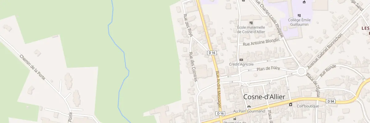Plan du 15 Rue des Cointres à Cosne-d’Allier