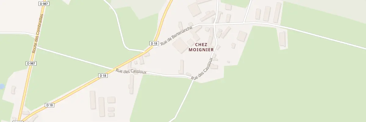 Plan du 5003 Chez Moignier à Teilhet