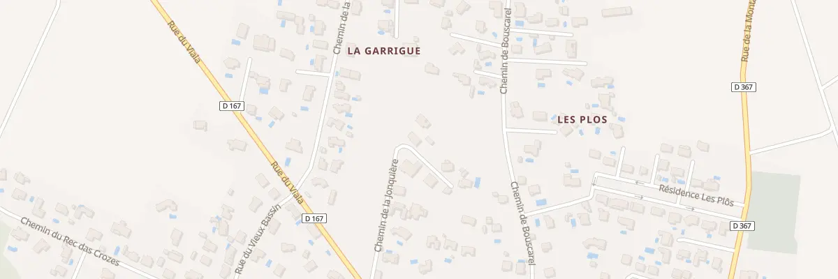 Plan du 18 Che de la Jonquiere à Paraza