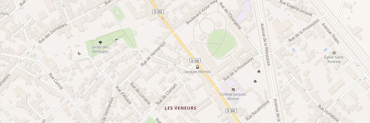 Plan du 2 Rue de Clamart à Compiègne