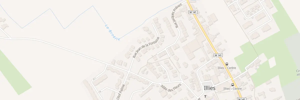 Plan du 10 Rue Jean de La Fontaine à Illies