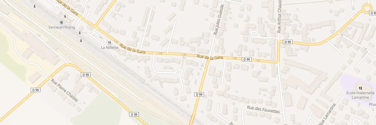 Plan du 15 Rue de la Gare à Verneuil-l’Étang