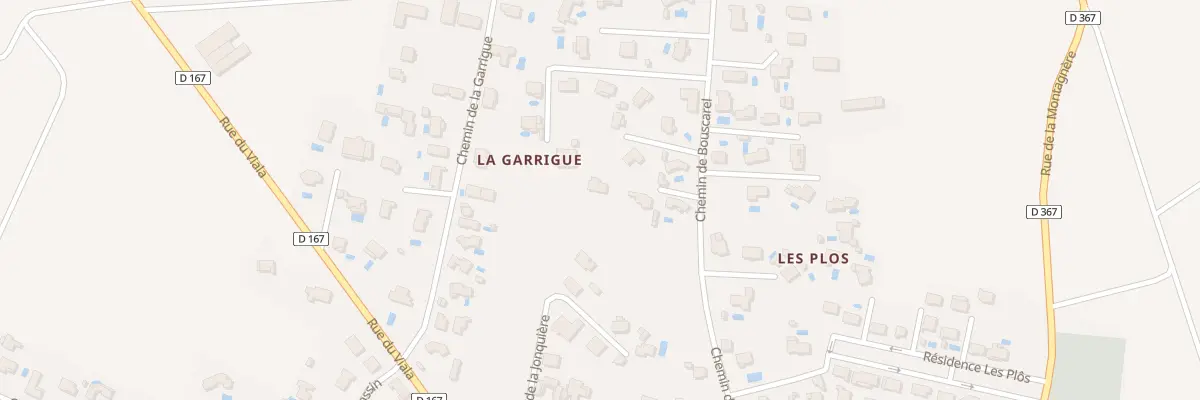 Plan du 3 Che du Bouscarel à Paraza
