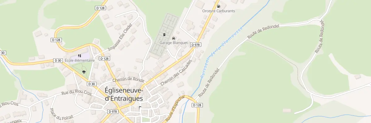 Plan du 5153 Rte de Besse à Égliseneuve-d’Entraigues
