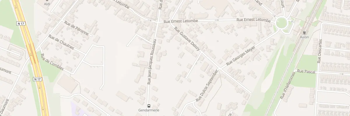 Plan du 12 Rue Gustave Delory à Avion
