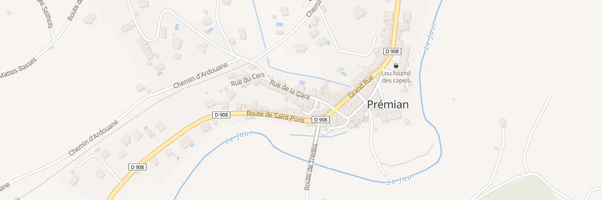 Plan du 5202 Le Village à Prémian