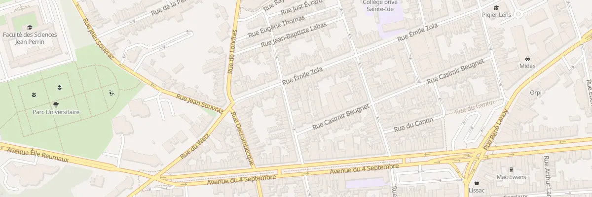 Plan du 88 Rue Victor Hugo à Lens