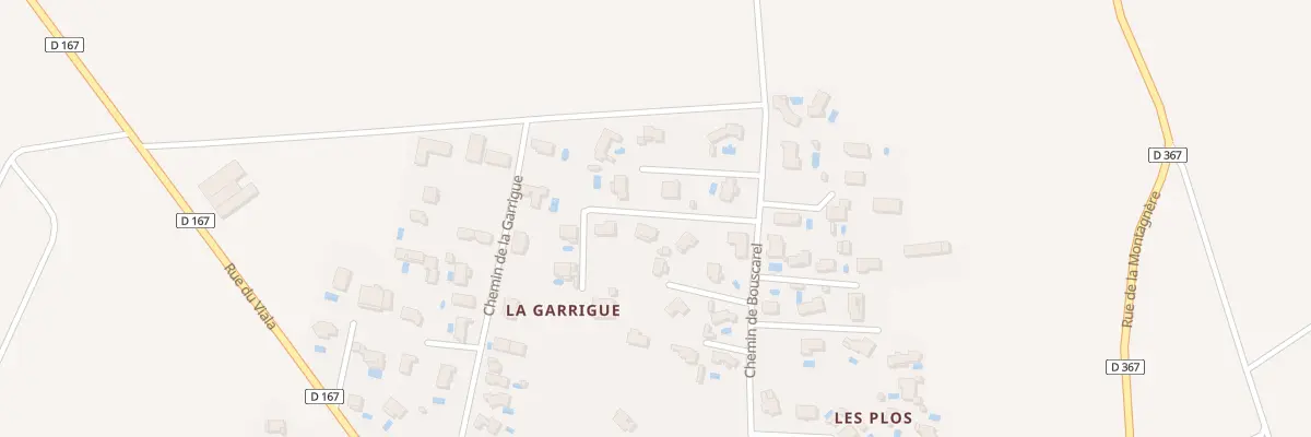 Plan du 37B Che du Bouscarel à Paraza
