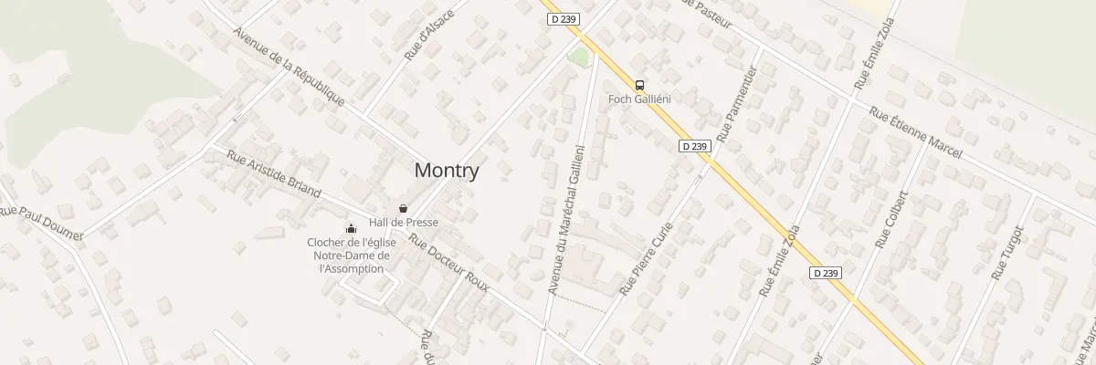 Plan du 12 Av Gallieni à Montry