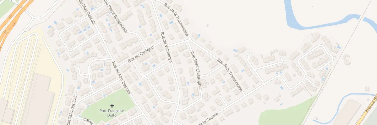 Plan du 13 Rue Saint Christophe au Boulou