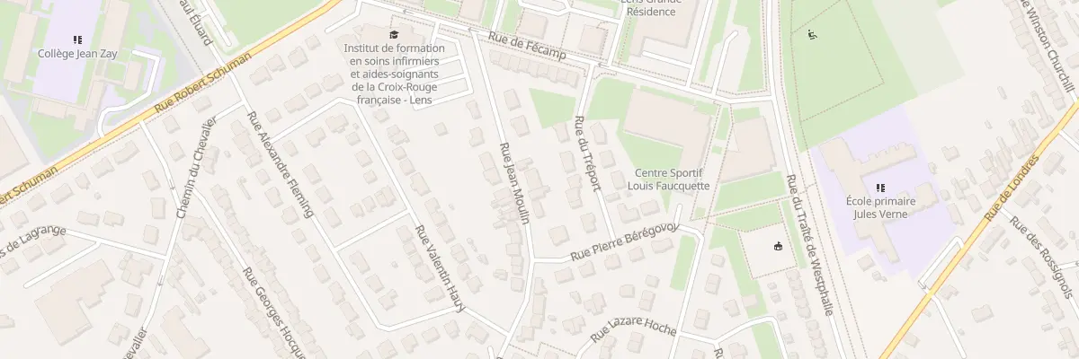Plan du 100 Rue Jean Moulin à Lens