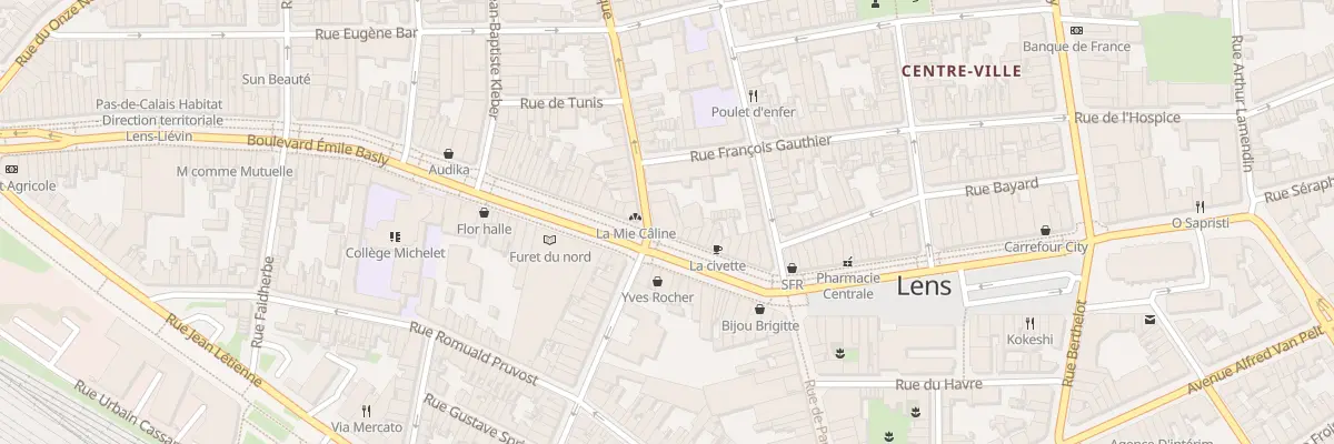 Plan du 2 Rue Decrombecque à Lens