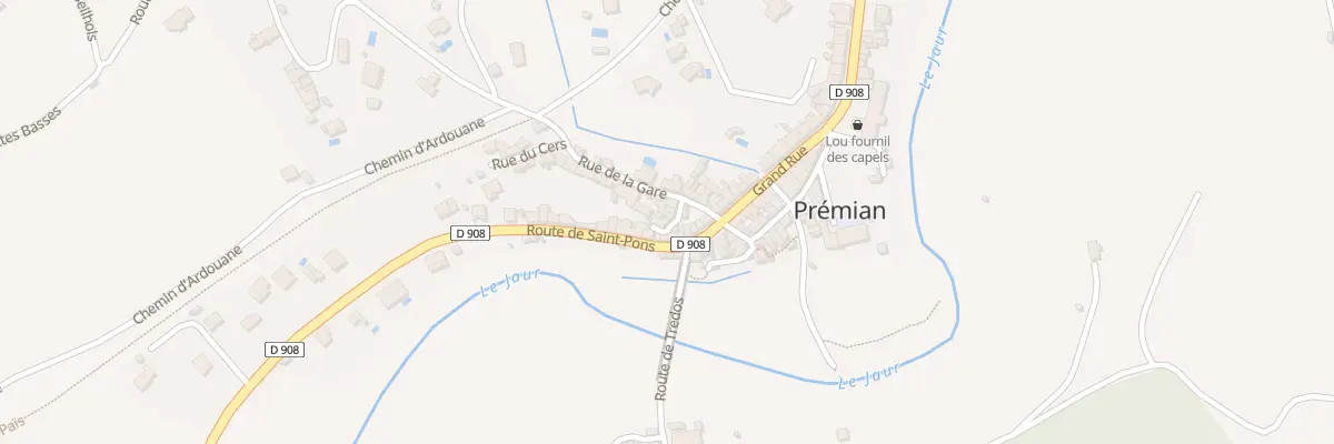 Plan du 5392 Le Village à Prémian
