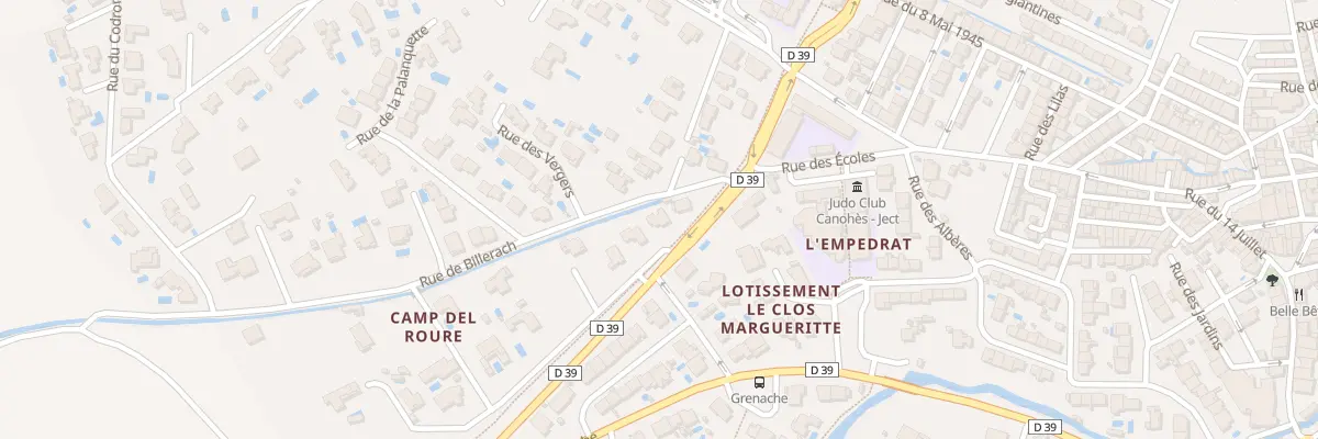 Plan du 1B Rue de Billerach à Canohès