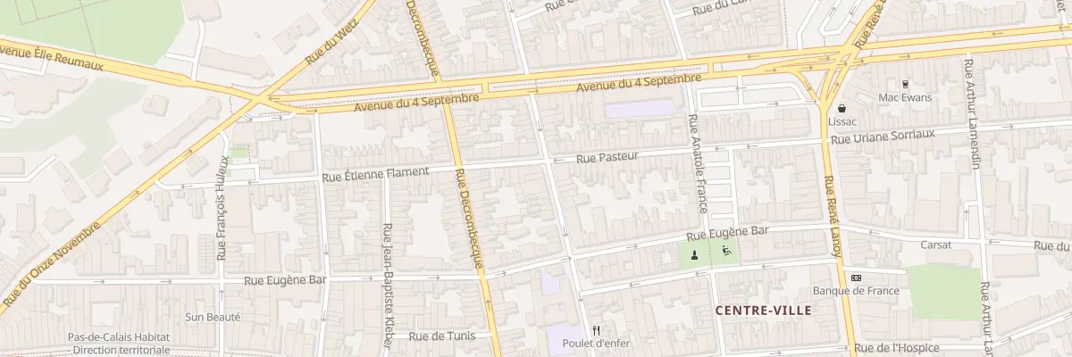 Plan du 39 Rue Victor Hugo à Lens