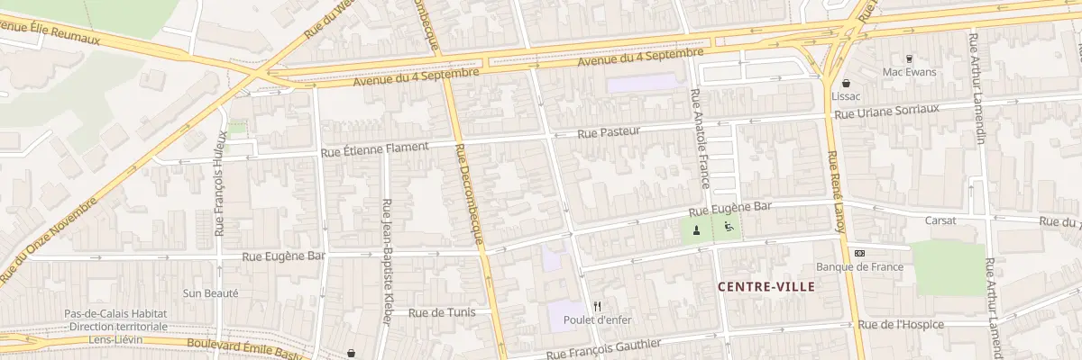 Plan du 31 Rue Victor Hugo à Lens