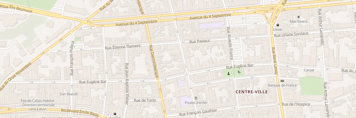 Plan du 29 Rue Victor Hugo à Lens
