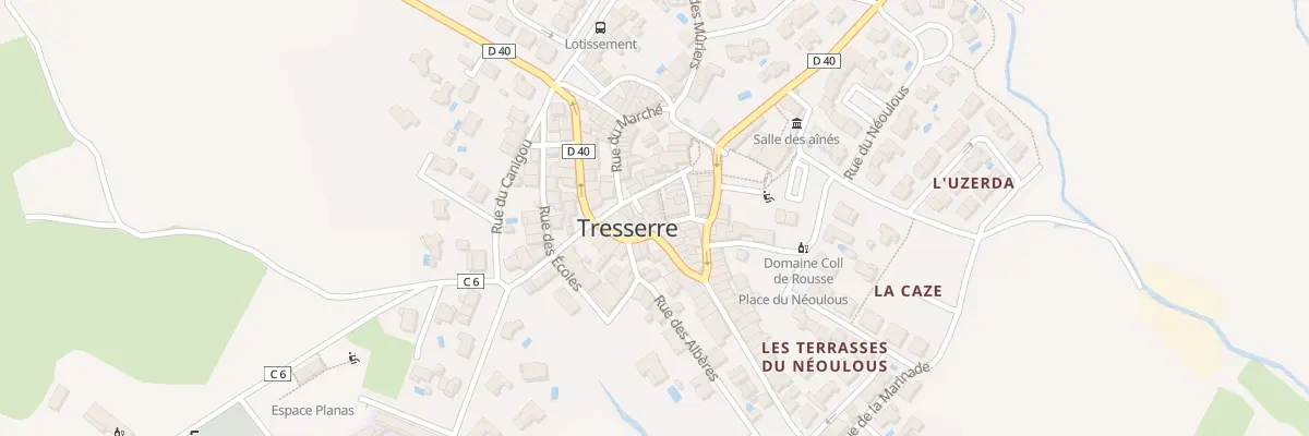 Plan du 6 Rue des Placettes à Tresserre