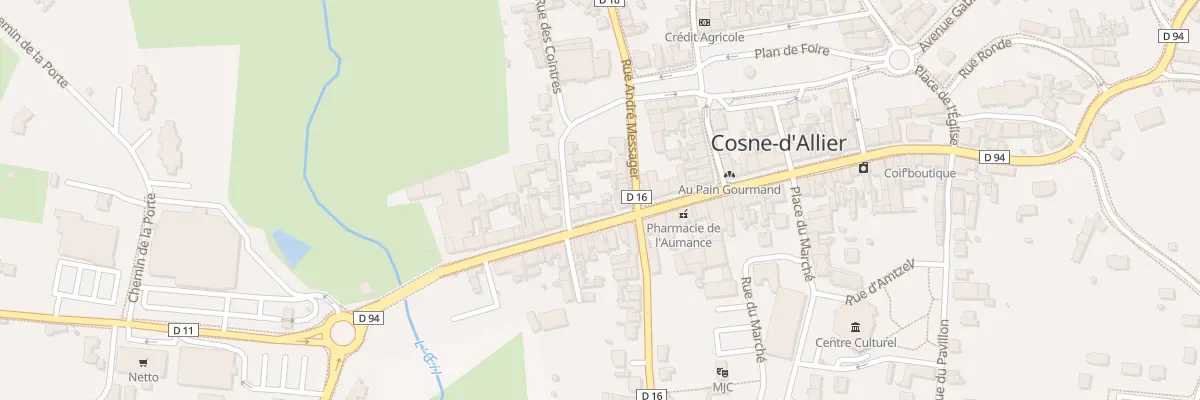 Plan du 17 Rue de la République à Cosne-d’Allier