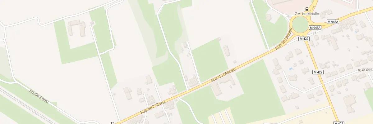 Plan du 542 Rue de l’Alloeu à Erquinghem-Lys